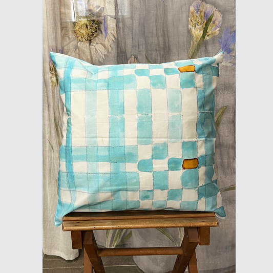 Cushion Cover "Acquerello Azzurrino"