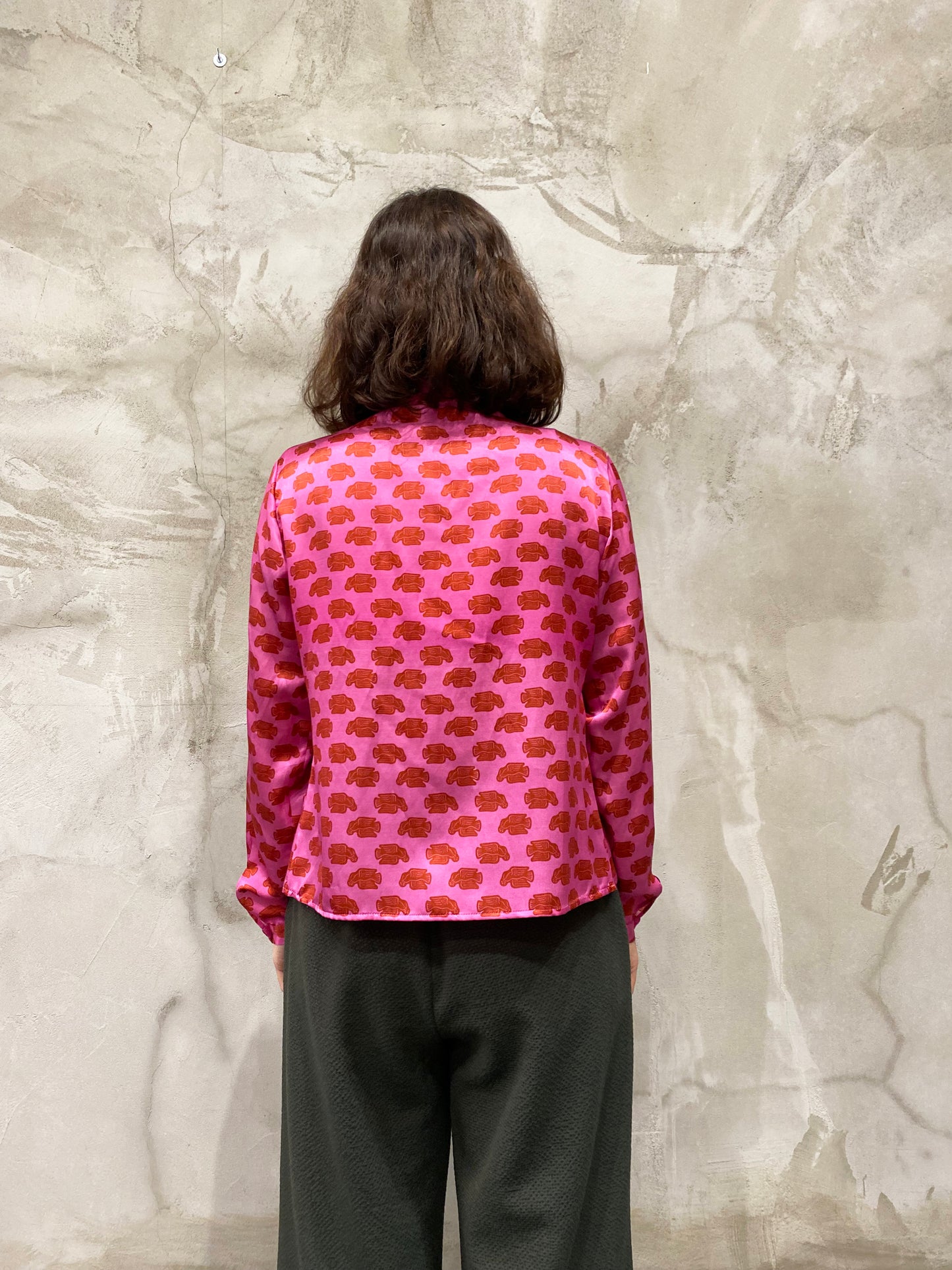 Camicia Pieghe "Colombine Fucsia"