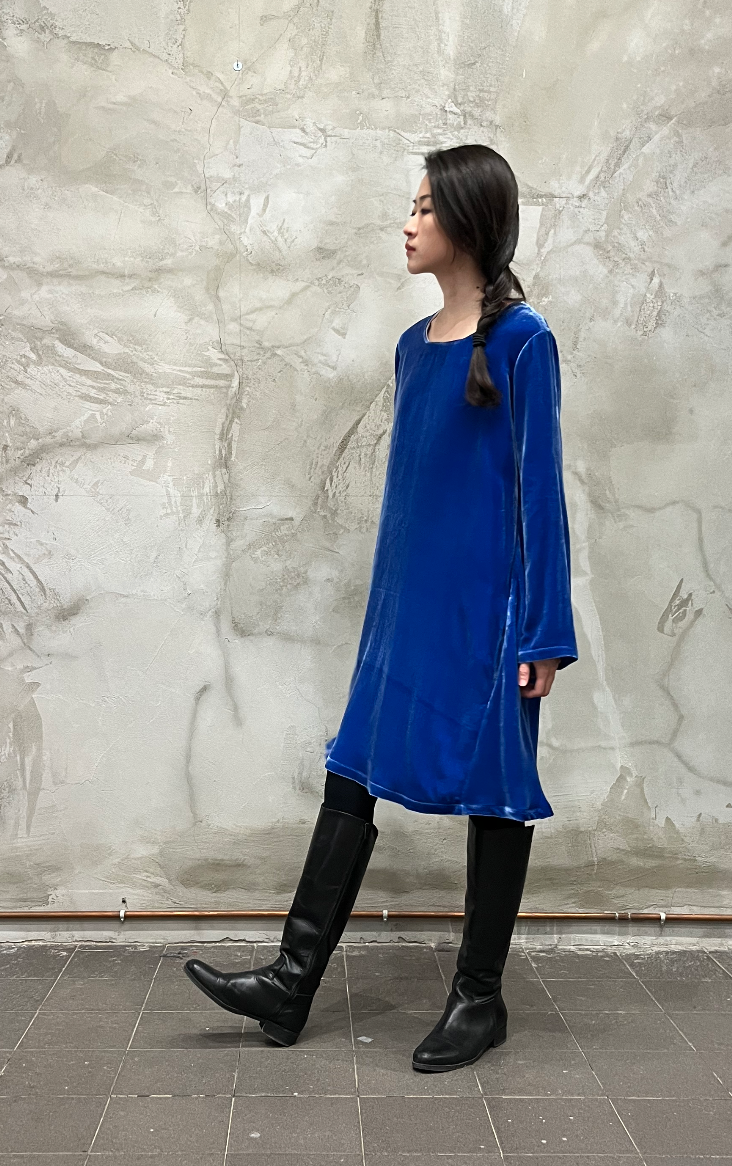 Laurier Dress "Azzurro Notte"
