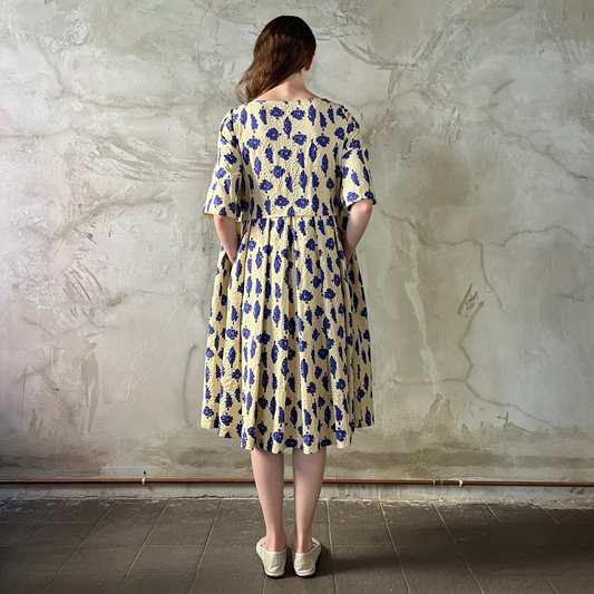 Martina Dress "Alberelli Blu"