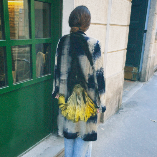 Dritto "Ikat Fiore Giallo"