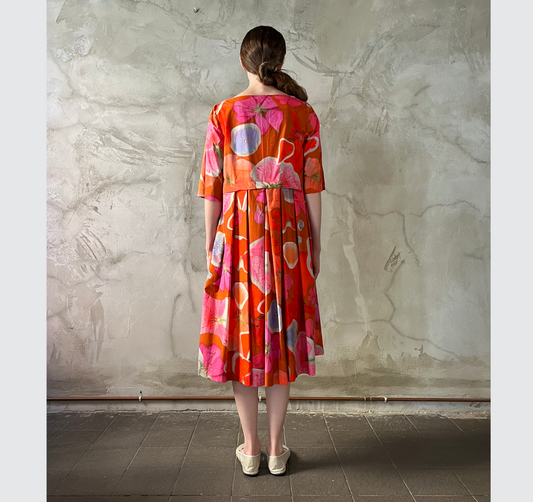 Martina Dress "Collage Mattone"