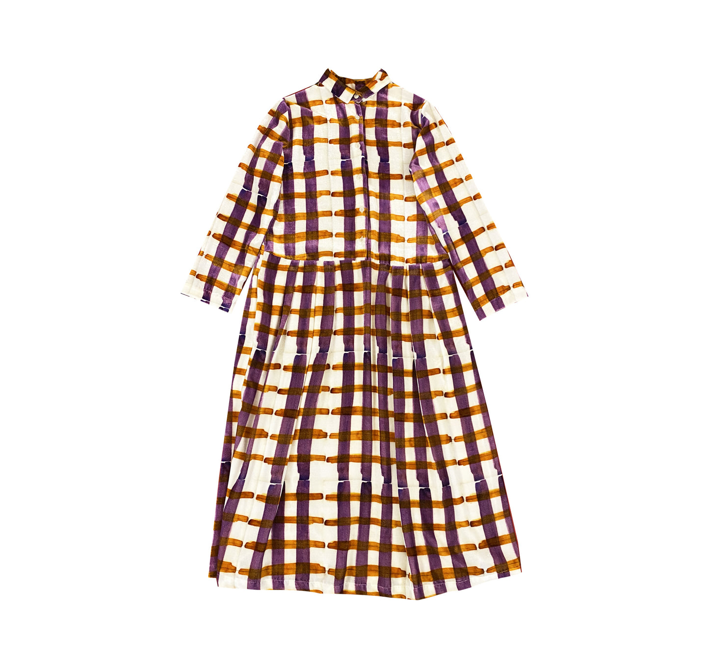 Abito Camicia "Tartan Aragosta Mauve"