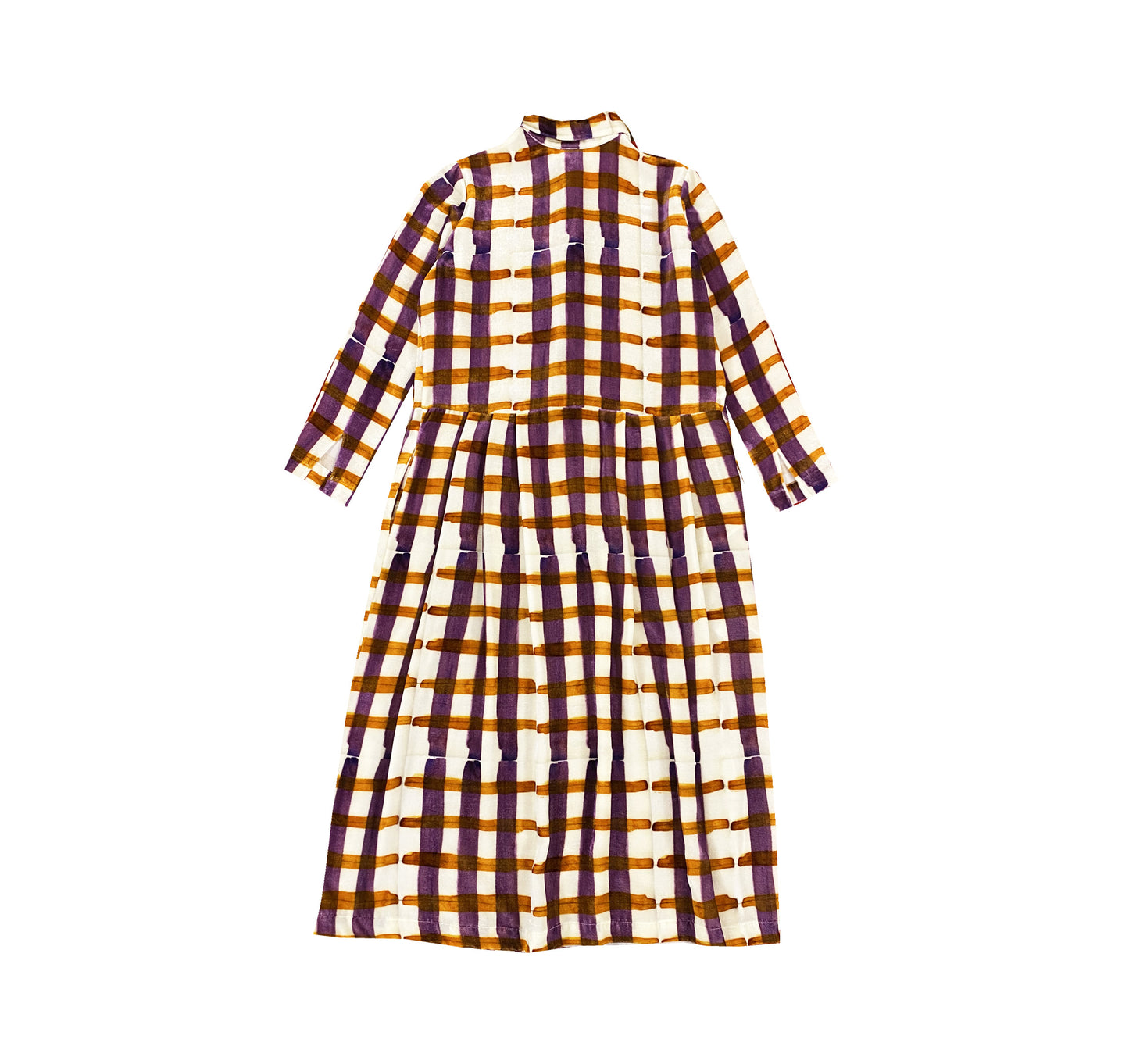 Abito Camicia "Tartan Aragosta Mauve"