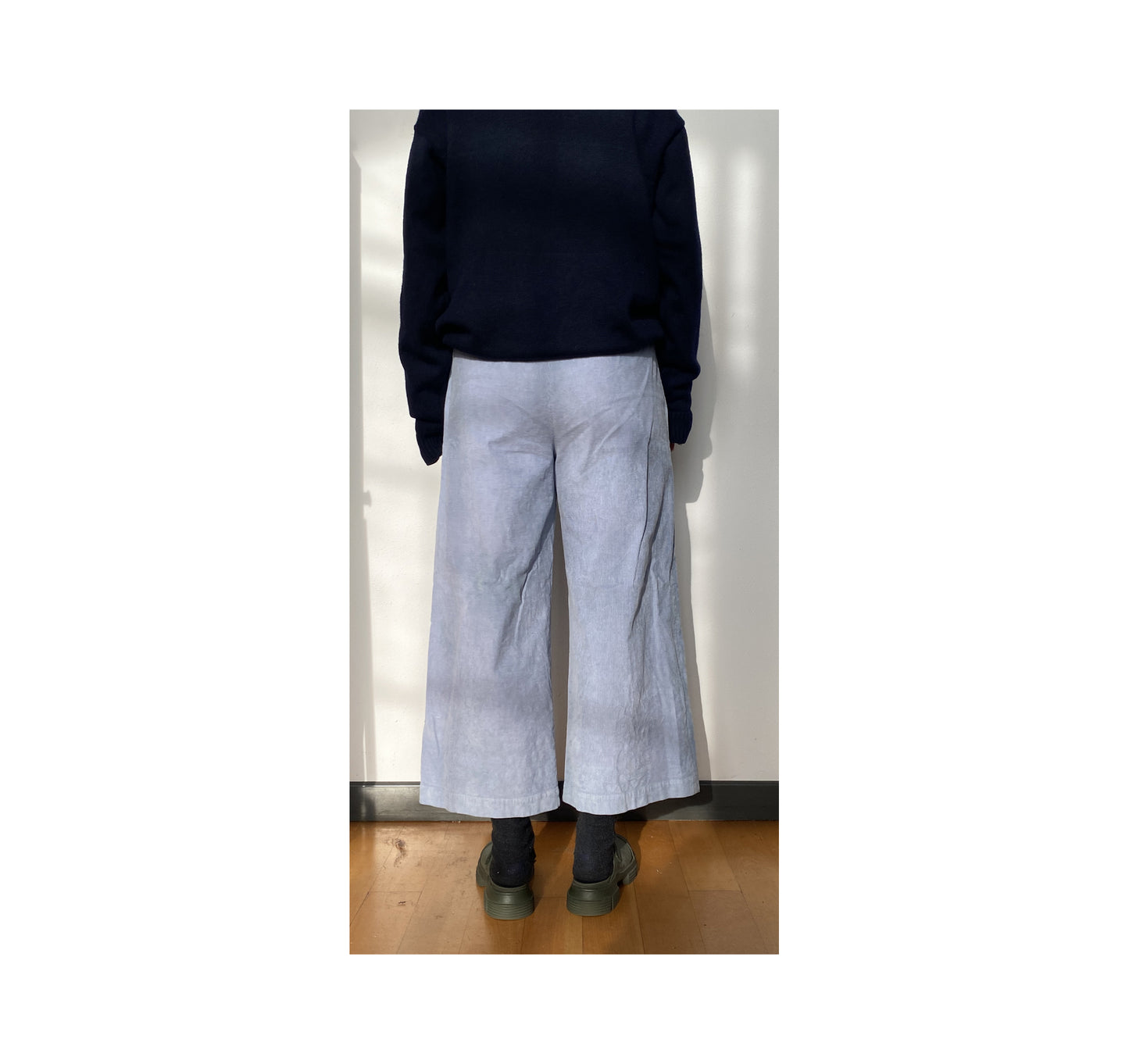 Pantalone Coulisse Azzurro Polvere