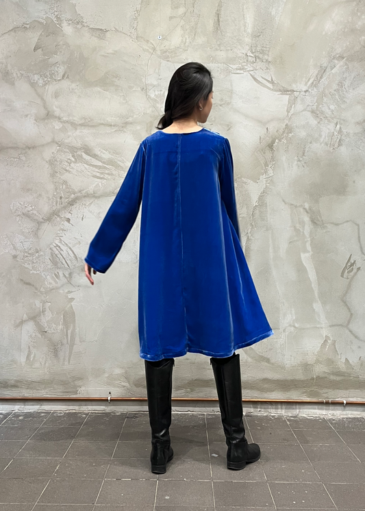 Laurier Dress "Azzurro Notte"