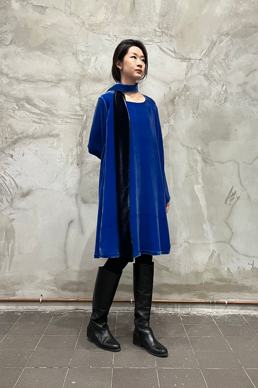 Laurier Dress "Azzurro Notte"
