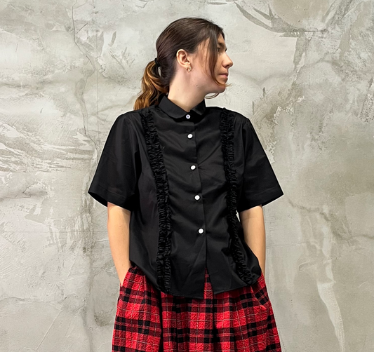 Camicia Ruches Nera