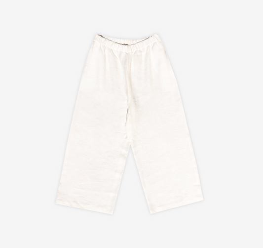 Pantalone Coulisse Bianco Ottico