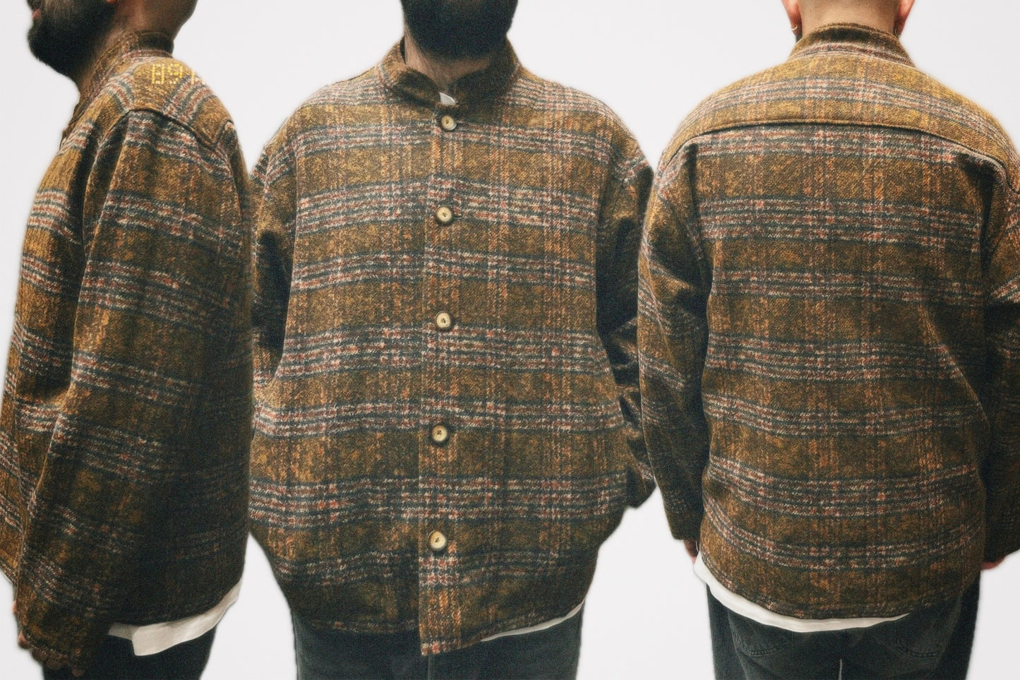 Giacca Uomo "Tartan Senape"