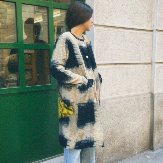 Dritto "Ikat Fiore Giallo"