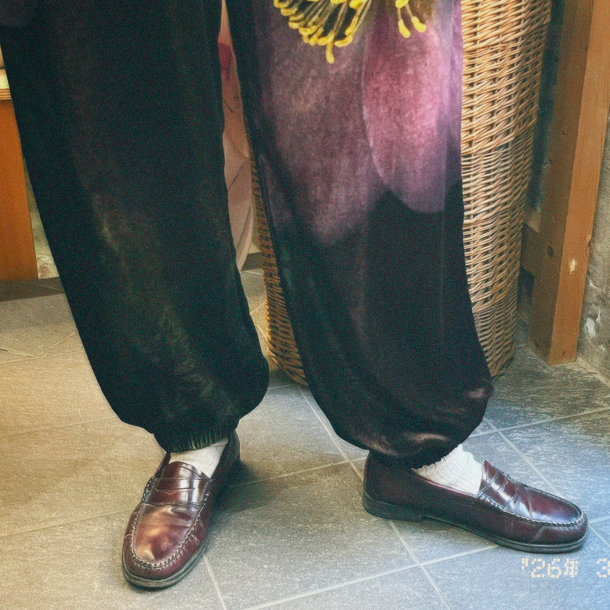 Pantalone Leisure "Elleboro Bordeaux"