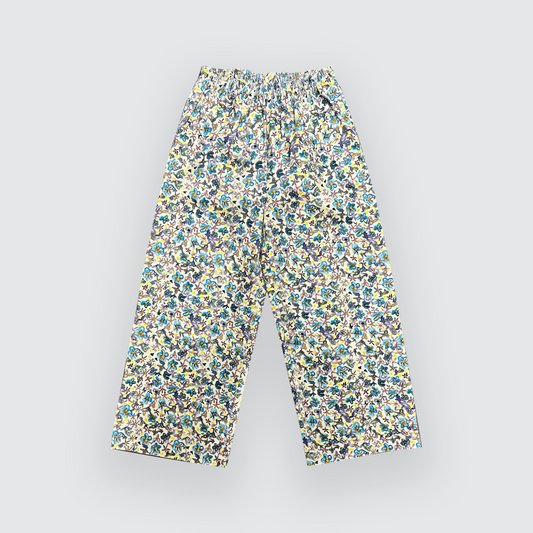Pantalone Coulisse "Fiore Acquerello Bluette"