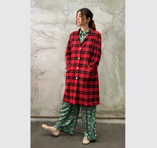 Spolverino "Tartan Rosso"