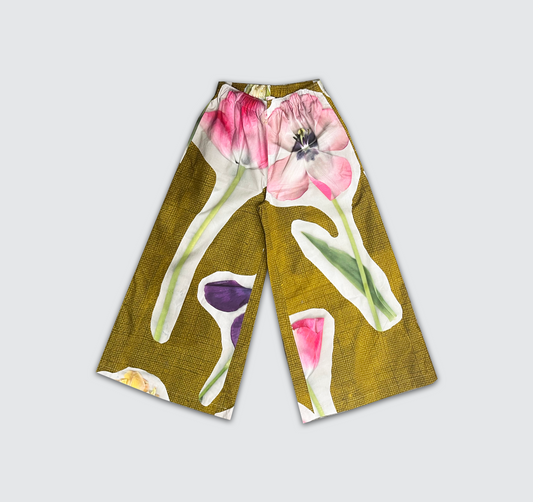 Pantalone Svasatino "Collage Bulbi"