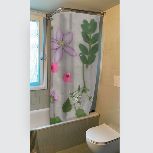 Shower Curtain "Natura su grigio"